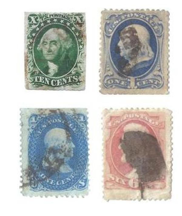 19th Century US Stamps - Lot of 4