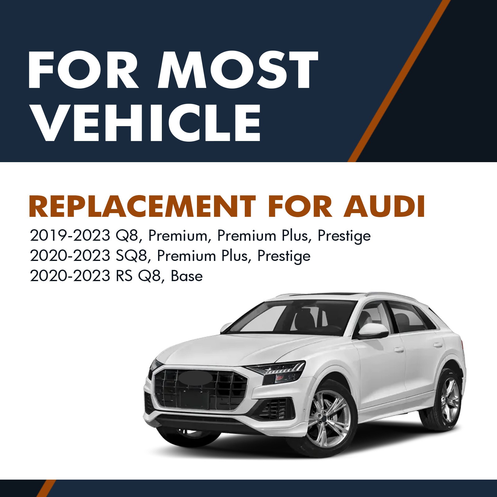 Pair of 2 Rear Power Hatch Lift Support For 2019-2023 Audi Q8