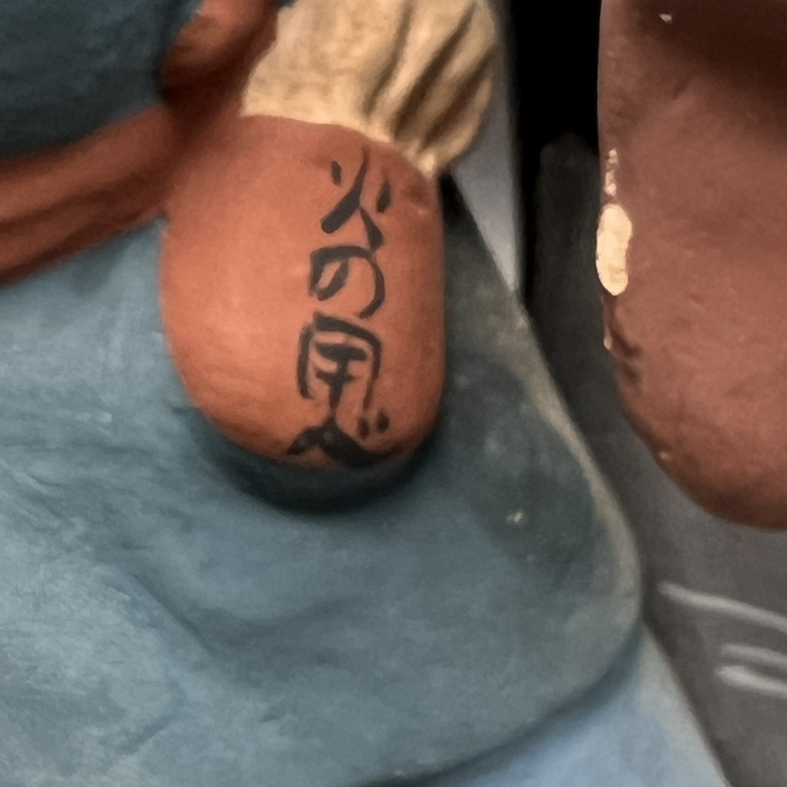 1940s-50s Japanese "Mudmen"/10" tall/Figurine/Pottery/Two Men/made in Japan