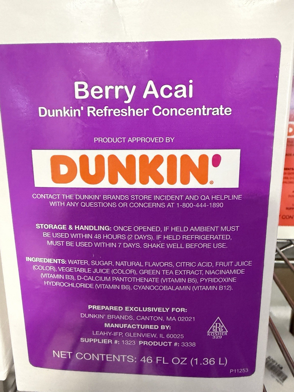Dunkin Refresher Flavors 4 Pack