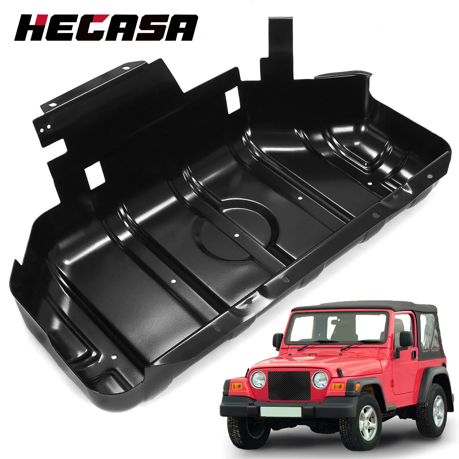 HECASA  For 1997-2006 97-06 Jeep Wrangler TJ Fuel Gas Tank Skid Plate Guard