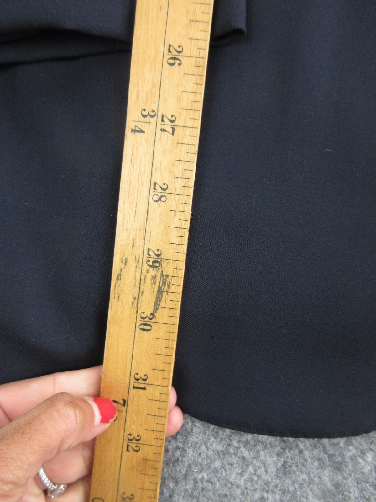 Oxxford Clothes Blazer Mens 44 Blue Super 100s Wool Two Button Sport Coat