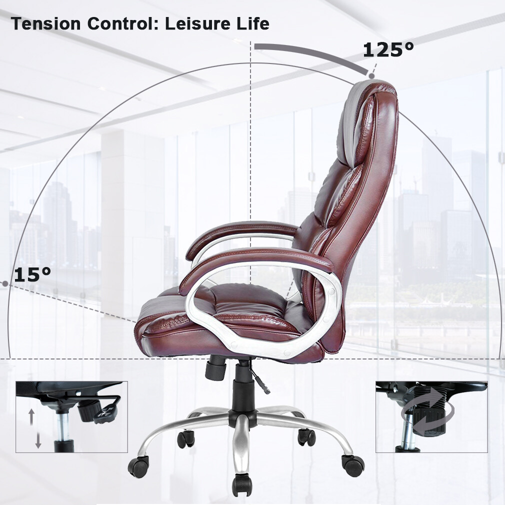 Office Chair Computer High Back Adjustable Ergonomic Desk Chair Executive Swivel