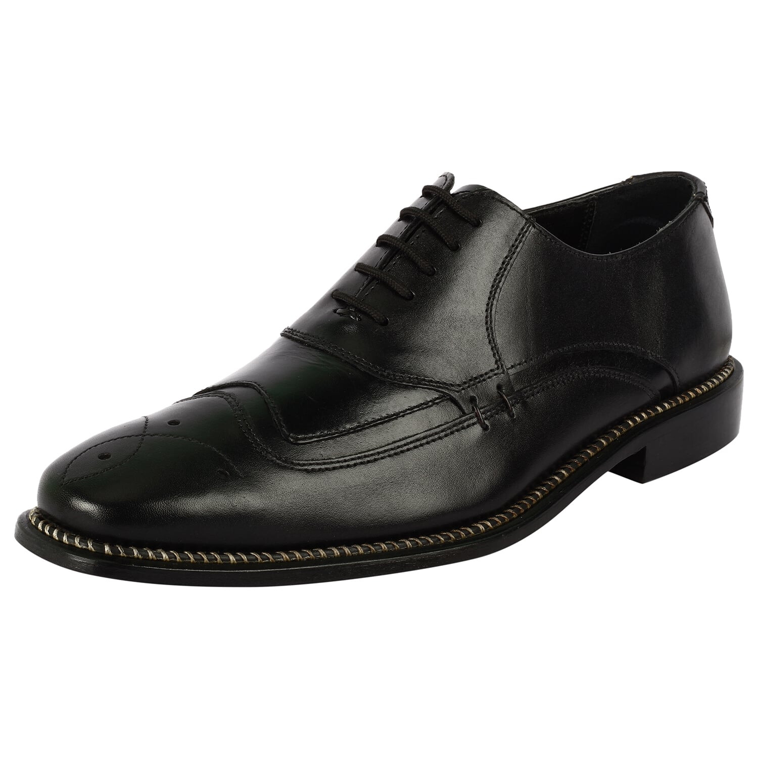 LIBERTYZENO Mens Finest Leather two toned Wingtip Business Oxford Style Shoes