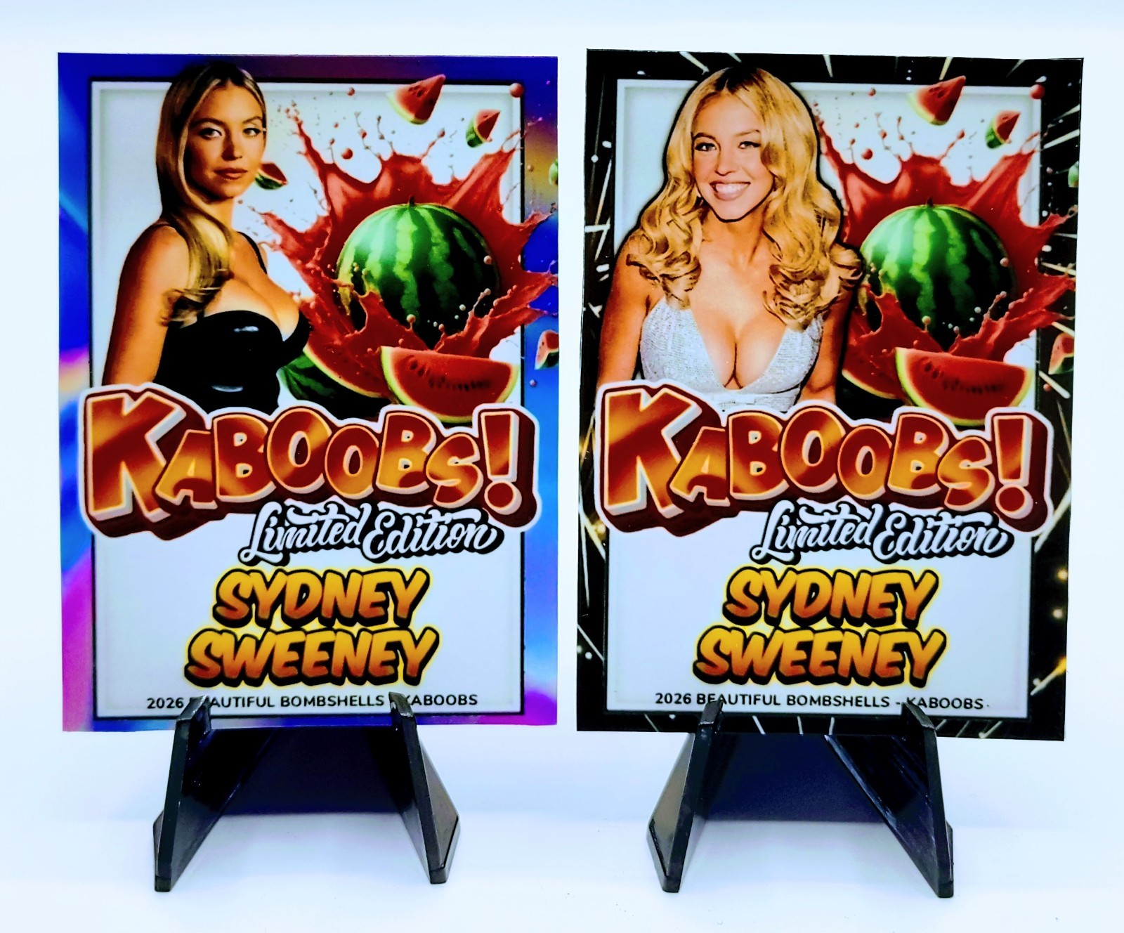 SYDNEY SWEENEY KABOOBS (2) CARD LOT Actress Beautiful Bomshells Custom ACEO