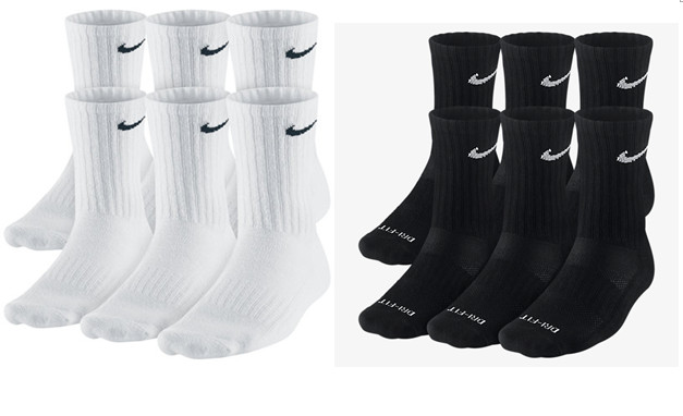 ✅ Nike Everyday PLUS Cushioned Training Socks 1, 2, 3, OR 6 PAIRS WHITE OR BLACK