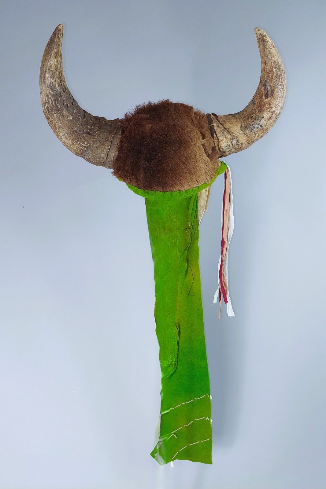 Antique Native American Southern Plains Indian; Buffalo Headdress; 19th Century