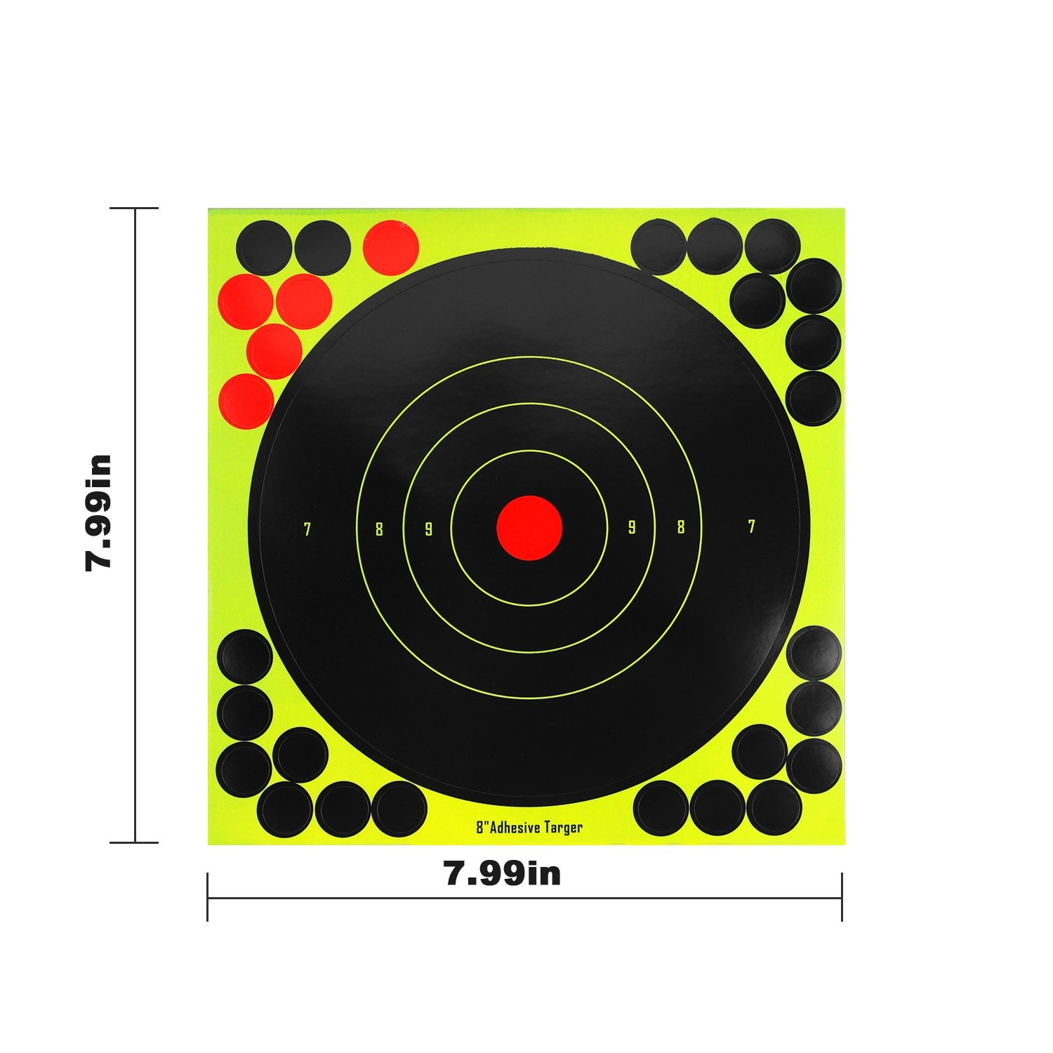 50/100 Pack 8" Shooting Targets - Reactive Splatter Paper for Rifle/Gun Practice