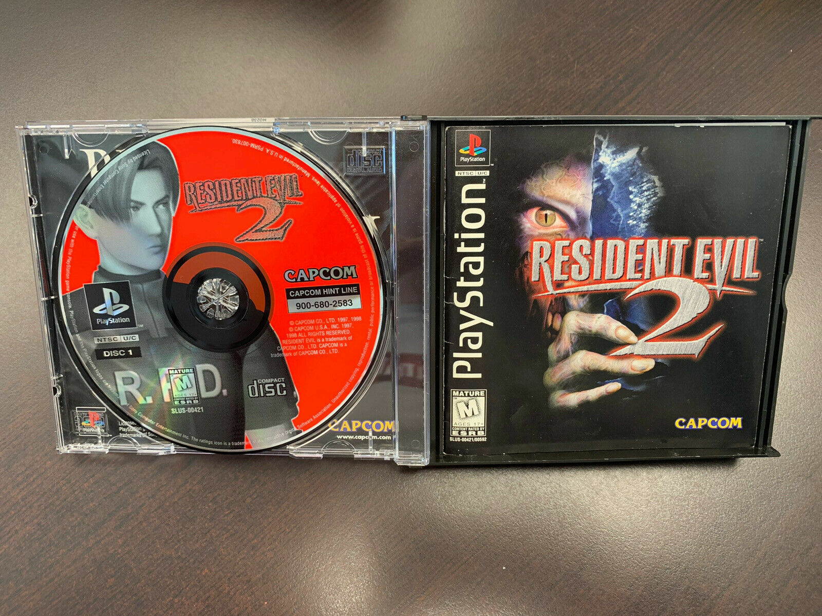 Double 2-Disc CD Case For Sony PlayStation 1 PS1 Video Game Replacement Holder