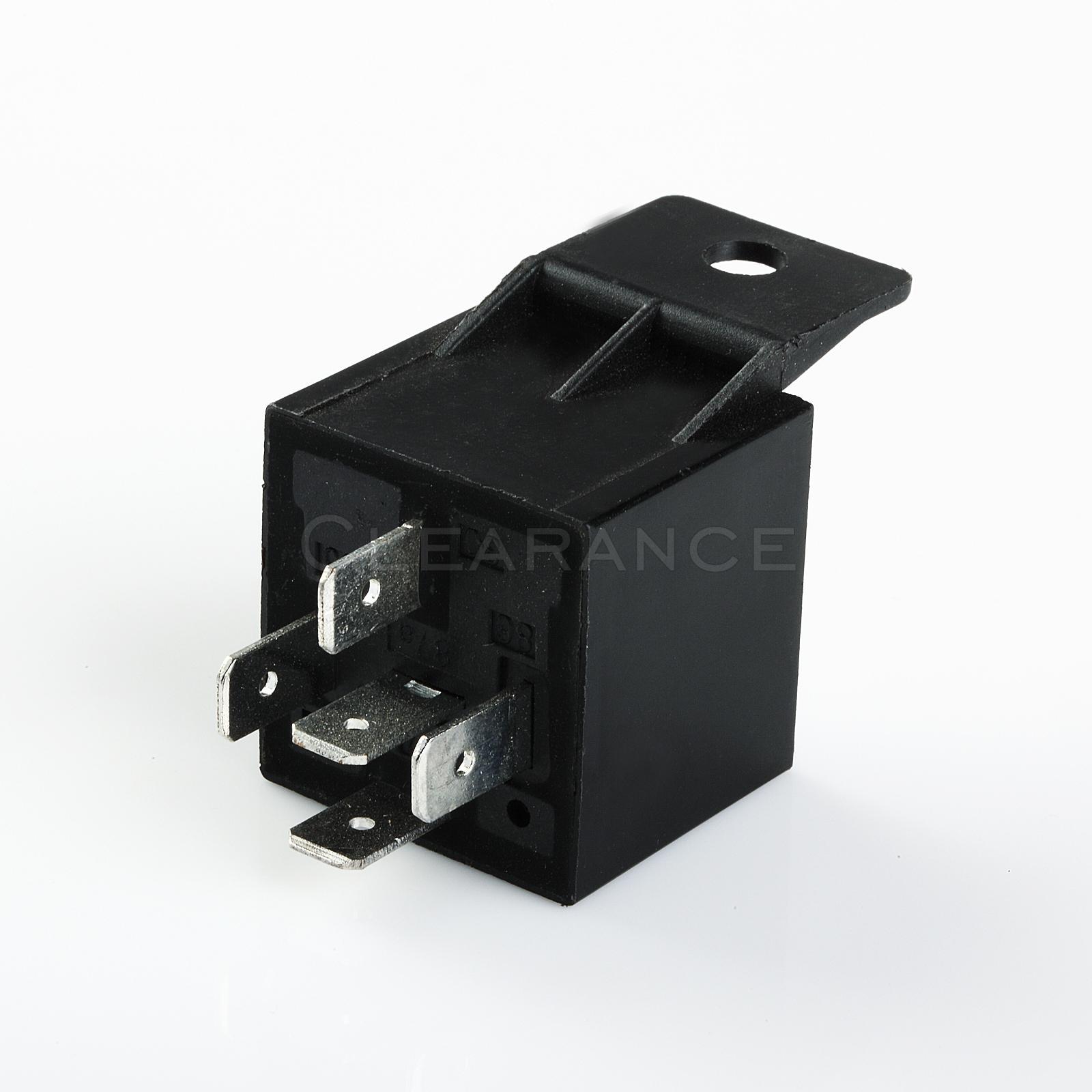 MAS POWER RELAY WITH EPOXY 30/40 AMP 12V 5 PRONG RELAY PLASTIC MOUNT