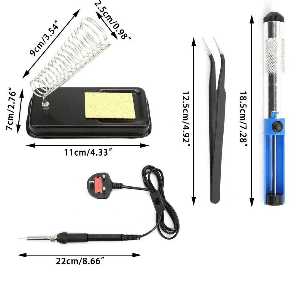 80W Electric Soldering Iron Welding Gun Tool Kit Solder Wire Desoldering Pumps