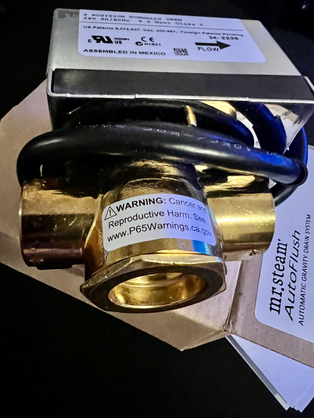 original Mr. Steam MS81500e auto flush for residential MS generators Brand New