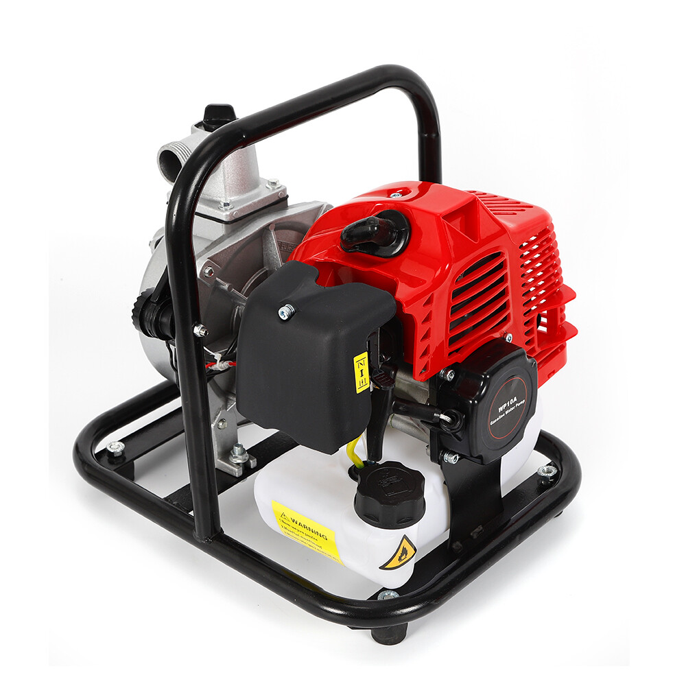 2 Stroke Gasoline Water Pump Gas-Powered Semi-Trash Irrigation Transfer Pump