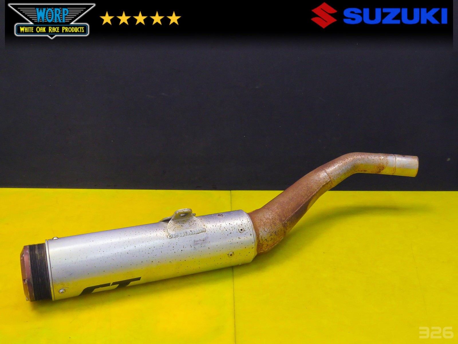 2003 SUZUKI QUADSPORT LTZ400 KFX DVX CT RACING SUPERTRAPP STYLE EXHAUST MUFFLER