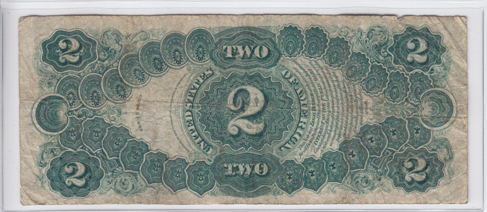 1917 $2 Legal Tender Note Bracelet Back FR#57 A48567027A