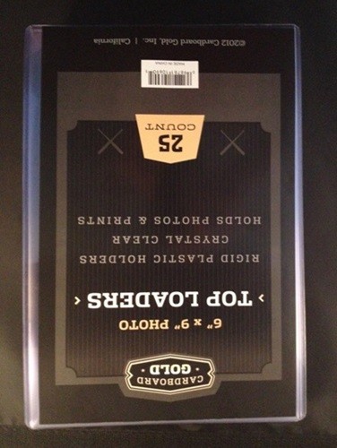 50 6x9 Ultra CBG Premium Pro Hard Rigid Toploaders Photo Topload Holders - New