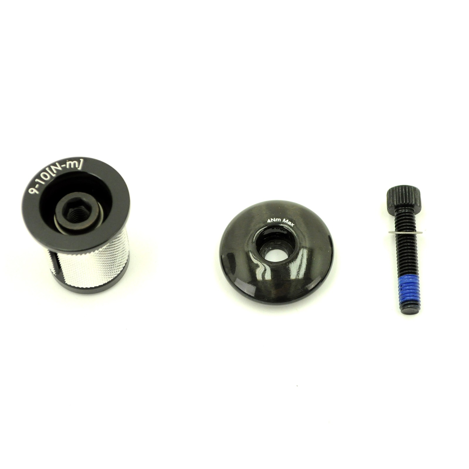 GWH Industries 1-1/8" Headset Expansion Bolt / Plug & Top Cap Carbon