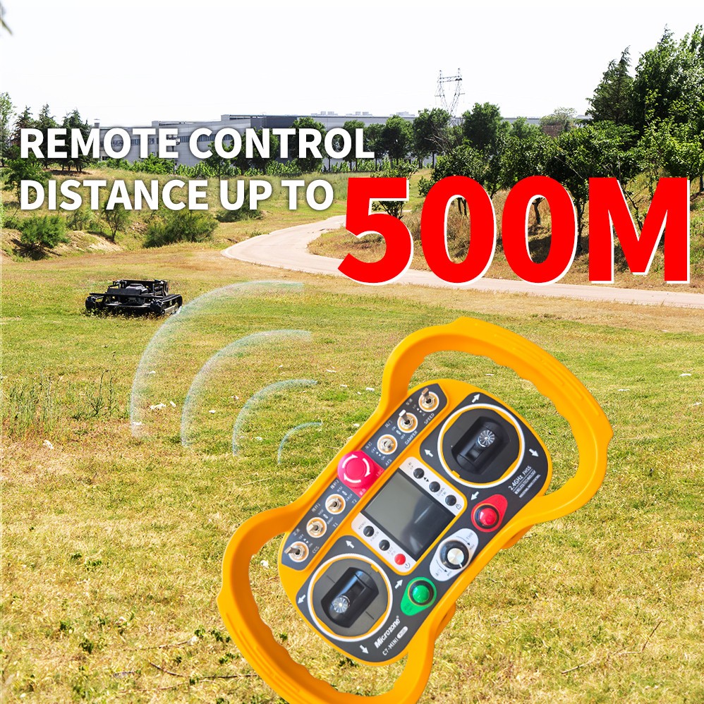 New 22 hp remote control off-road tank lawn mower with adjustable mowing height