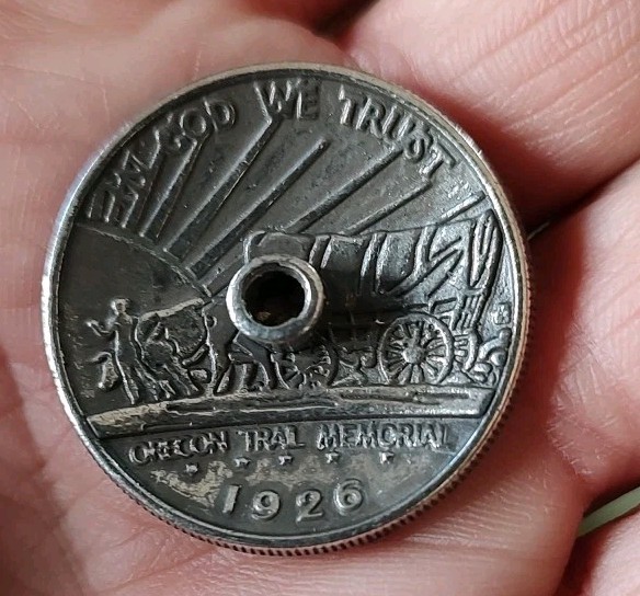 3 Pack Tandy Leather Oregon Trail Half Dollar Screw Back Conchos - 1 1/8"