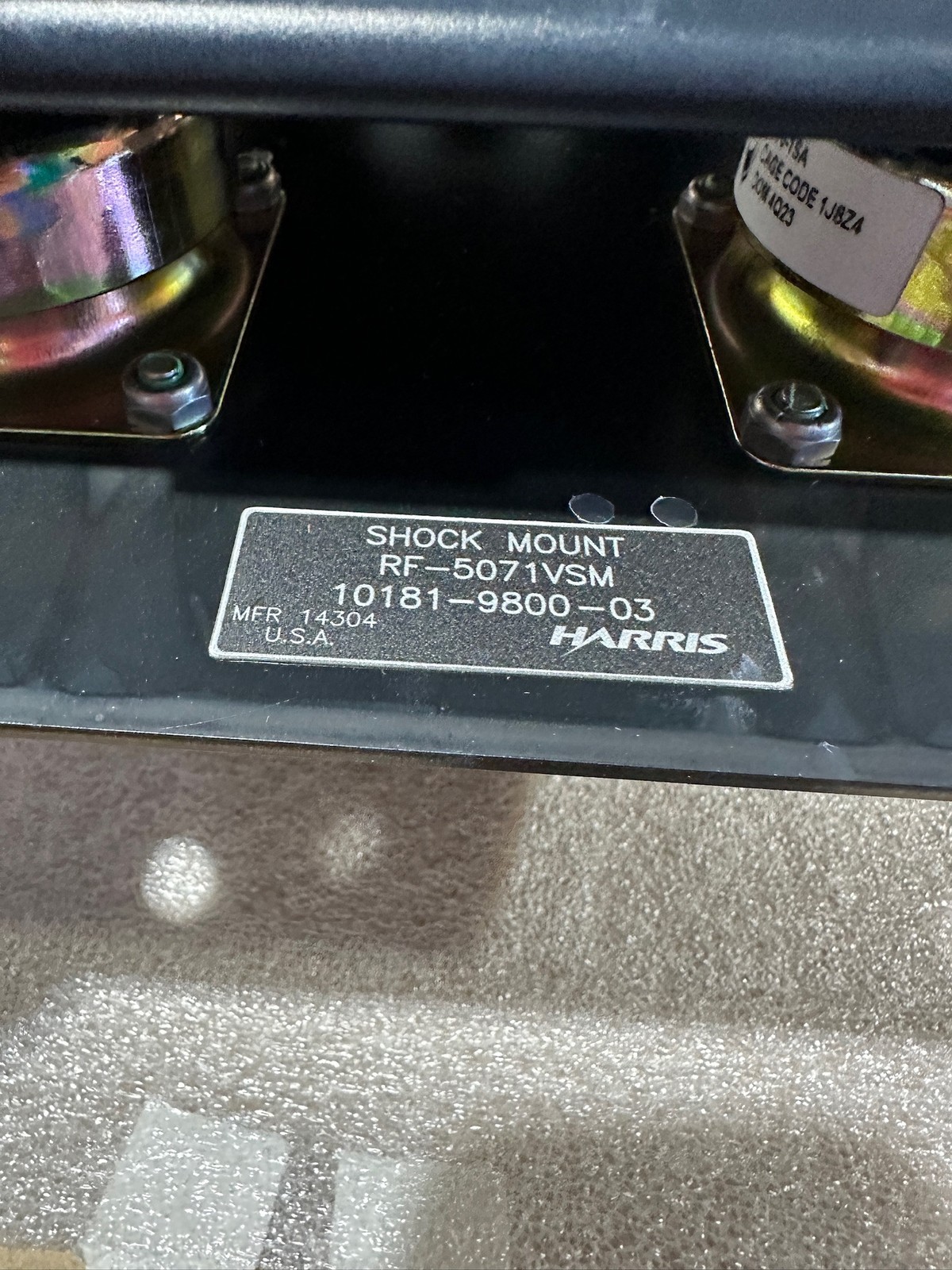 L3 Harris RF-5051-PS001 Power Supply w/ Vehicle Shock Mount & DC Power Cable