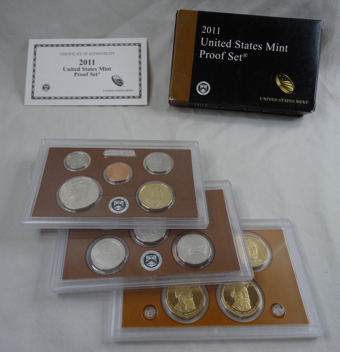2011-S United States Mint Proof Set with COA & Box 14 Coins