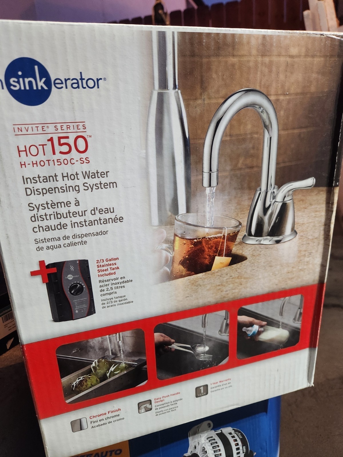InSinkErator® Invite HOT150 Instant Hot Water Dispenser System H-HOT150C-SS