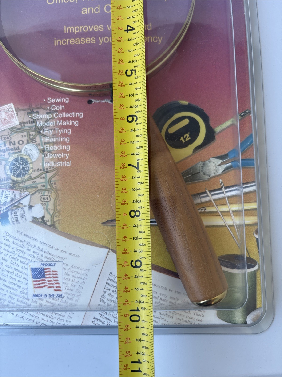 Vintage Donegan Optical Brass Magnifyer BR 305 Premier Brand New RARE USA