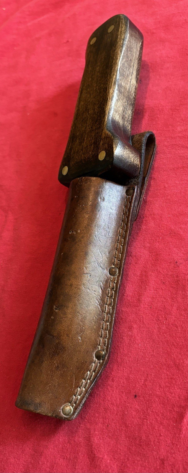 WW1 1914-1918 ENGLISH TRENCH SPIKE KNIFE - NEW WOOD GRIP