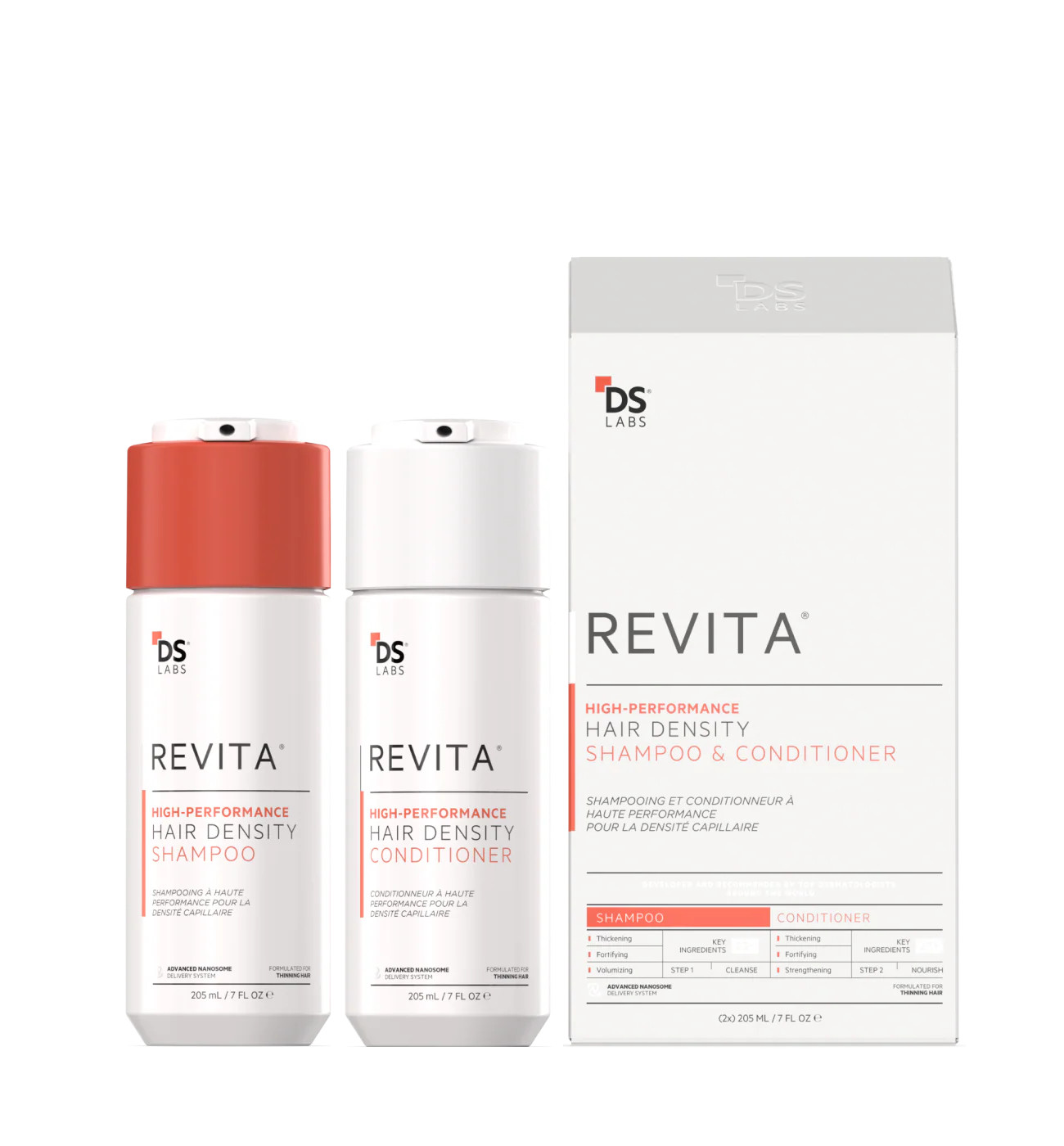 DS LABS REVITA KIT High-Performance Hair Density Shampoo & Conditioner 205ml
