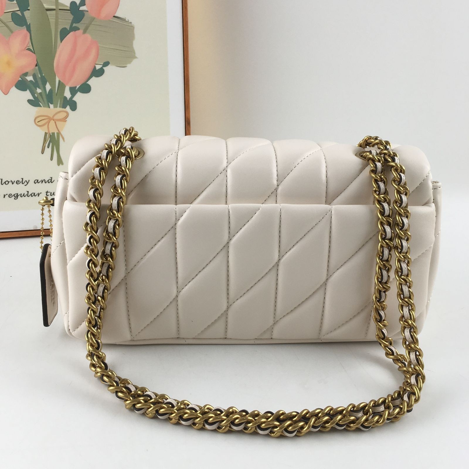 COACH Tabby Shoulder Bag 26 Quilted CP150 Burgundy Nappa Leather Outlet New