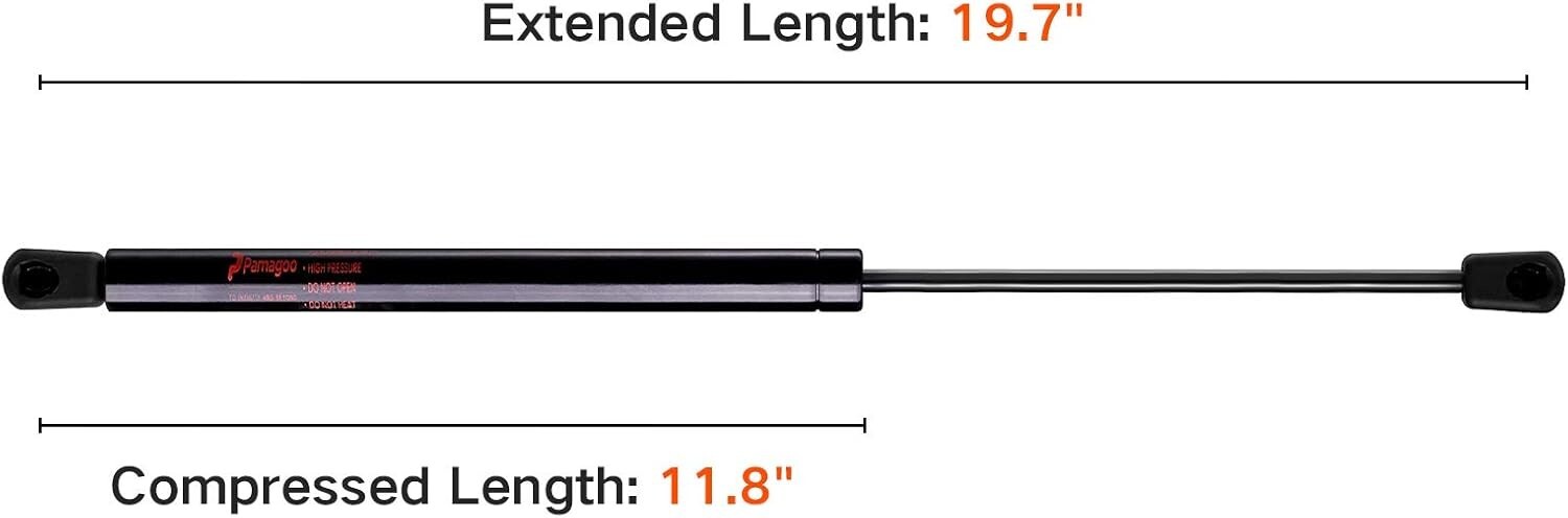 C16-08260 Gas Struts 20 inch 60 lbs/267N Lift Support, Shocks for Tanning Bed