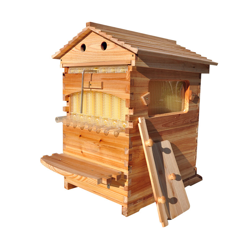 Auto Seep Bee Hives Boxes Langstroth Bee Hive HOUSE + 7x Bee Beekeeping Frames