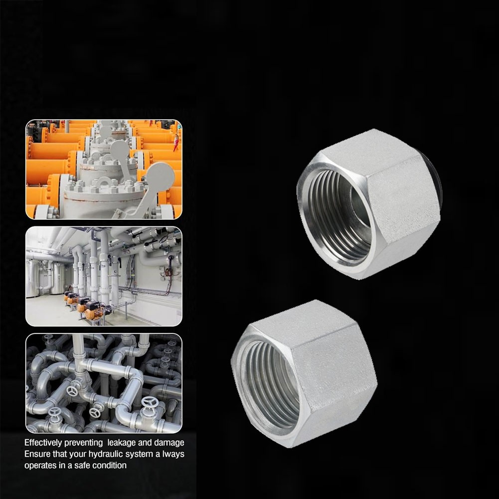 144Pcs 37° JIC & ORFS Hydraulic Cap and Plug Kit Hose Tube and Pipe Fitting Set