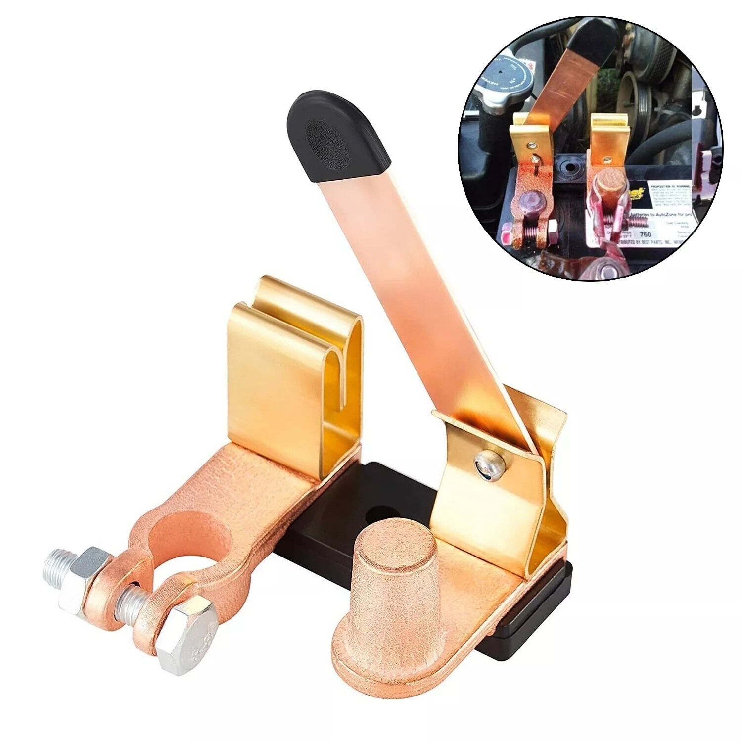 Knife Blade Switch Battery Disconnect Top Post HEAVY DUTY SHUT OFF Car 12/24V US