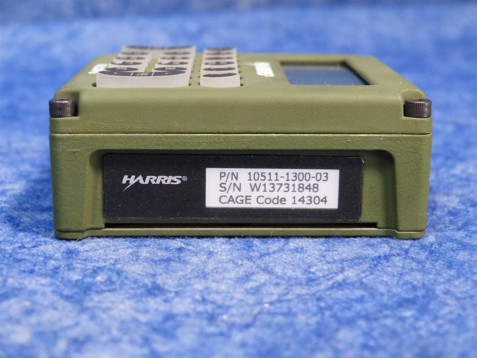 Harris Falcon II Military Radio Control Panel w Cable & Adapter 10511-1300-03