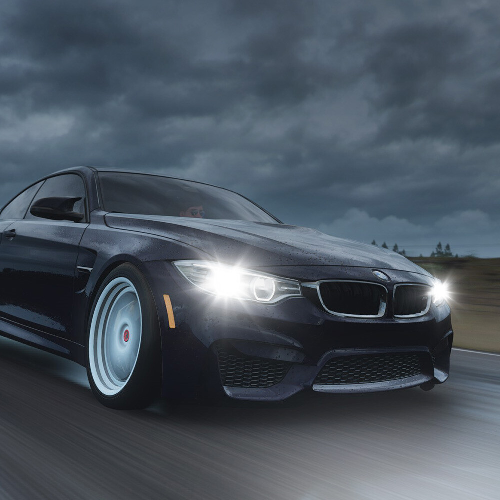 4x AUXITO 9005 H11 LED Combo Headlight Bulbs High Low Beam Kit Extremely White