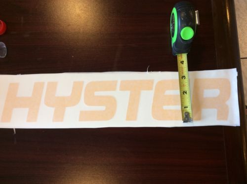 Hyster Decal Vinyl Yellow Decals Forklift Decal Set of 2