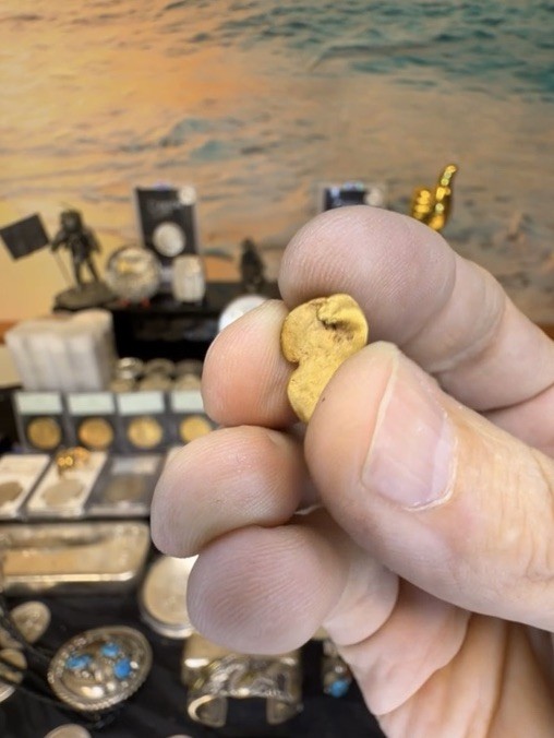 2.09 Gram Caborca Mexico Gold Nugget- AU - XRF TESTED 23k+- “BUTT CHEEKS/ Moon”