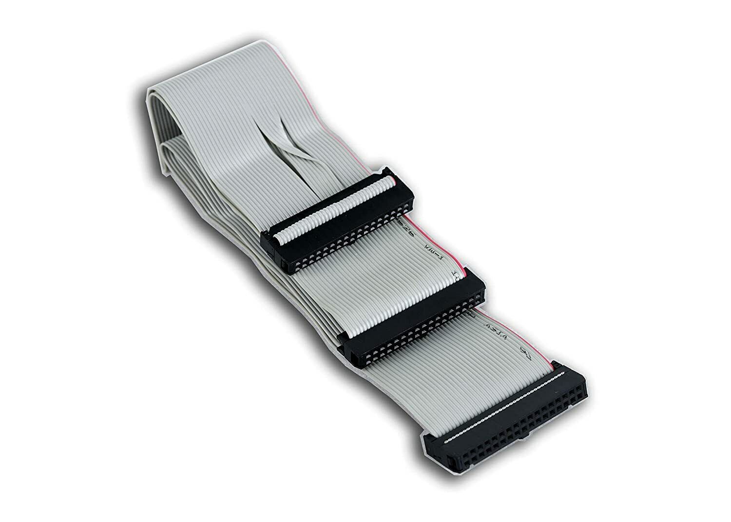 18 Inch Universal 34-Pin Floppy Drive Ribbon Cable for 3.5 Drives Vintage