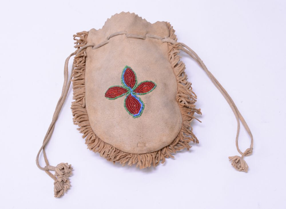 Antique Cree Beaded bag