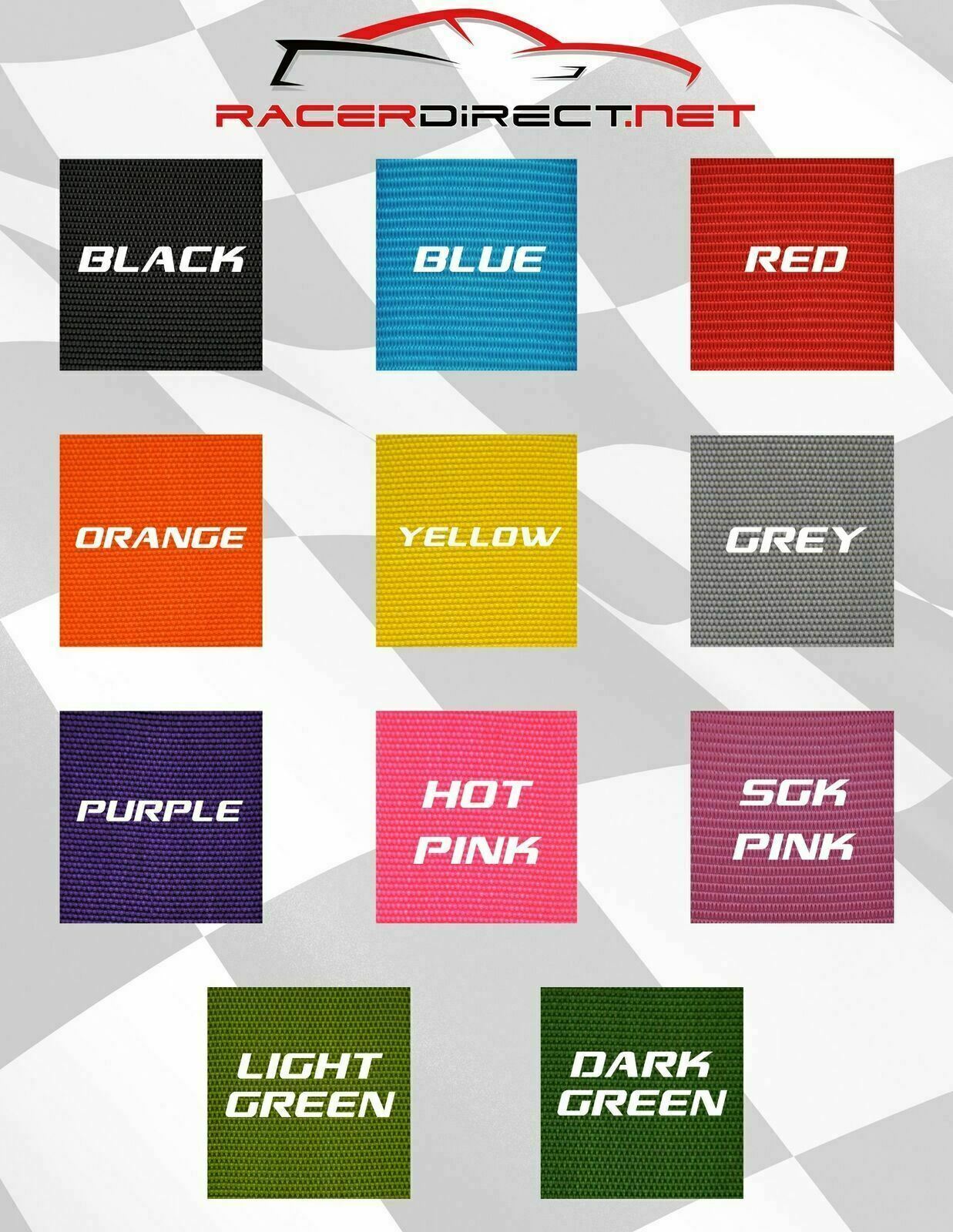 SFI 16.1 RACING HARNESS 5 POINT FLOOR MOUNT 3" CAM LOCK ANY COLOR MADE IN USA