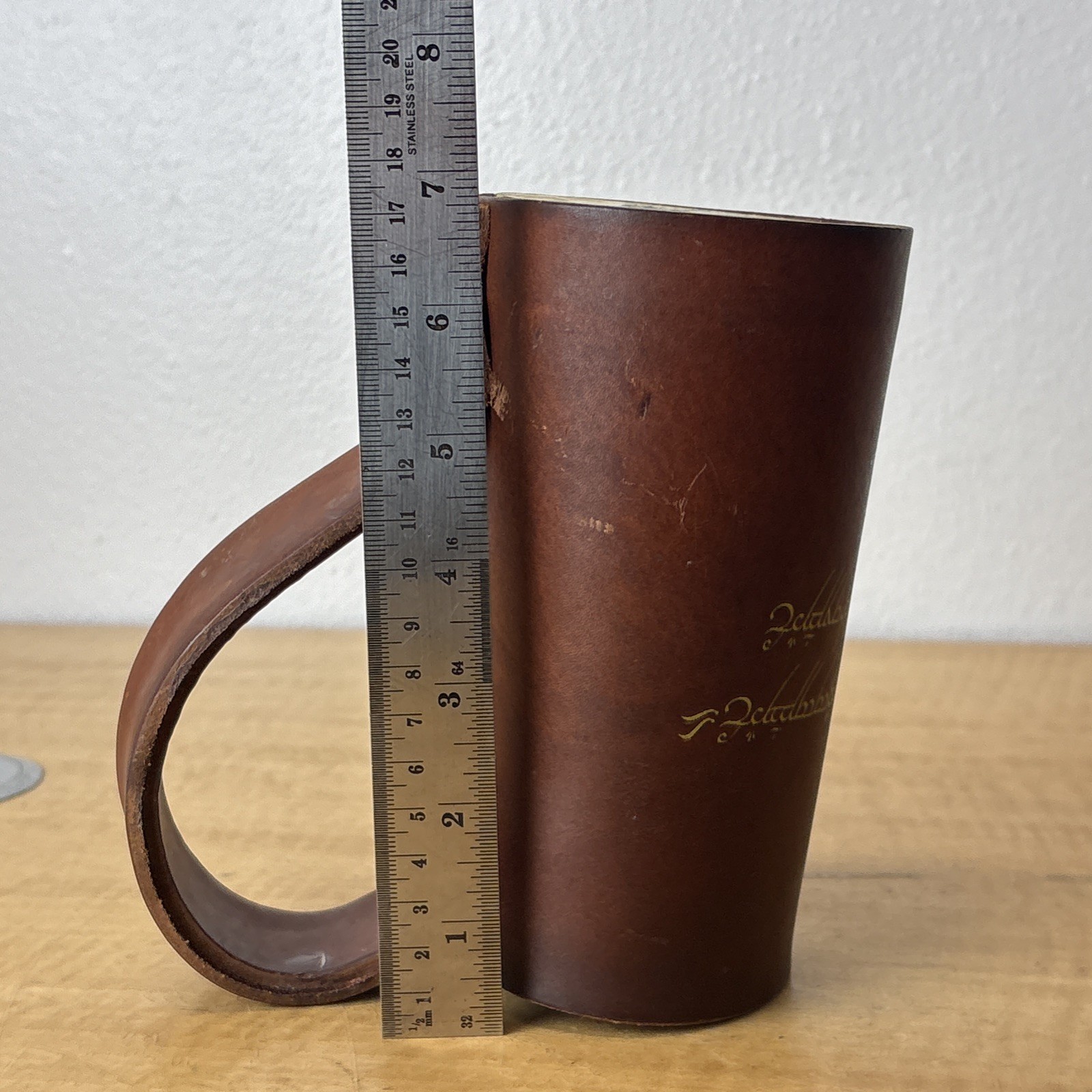 D&U Leather and Wood Medieval Mug Stein LOTR