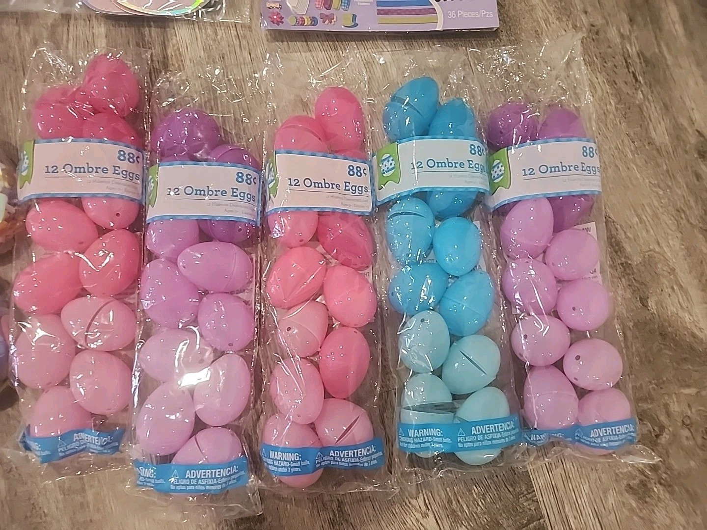 Easter Egg Hunt Party Goods Paper Goods Plastic Eggs Foam Stickers All In One Pk