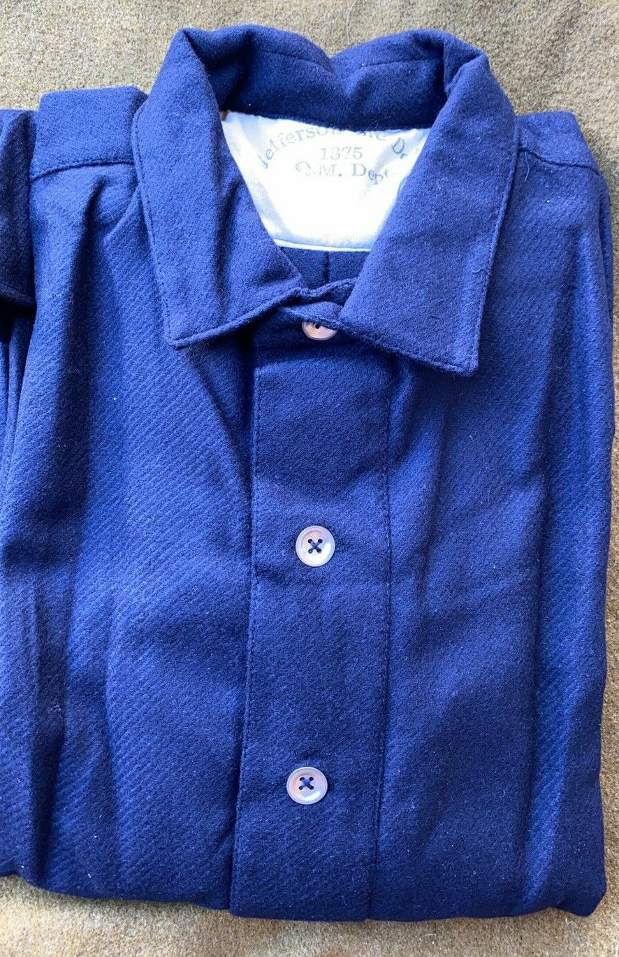 US Army M1875 Blue Wool Indian Wars Shirt Size 40