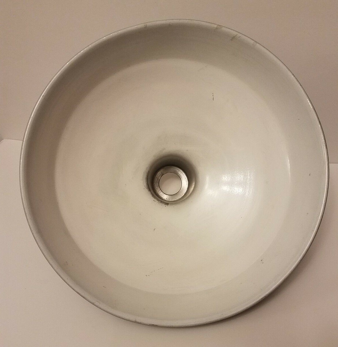 Antique Industrial Ceiling Pendant Light Shade Black Top White Enamel Bottom