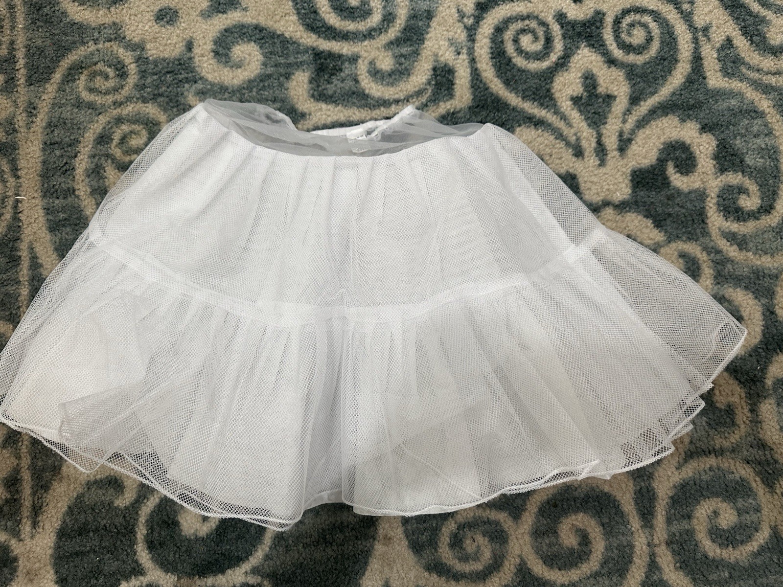 3 Layers Girls Slip Flower Girl Petticoat Crinoline Hoopless Skirt Underskirt
