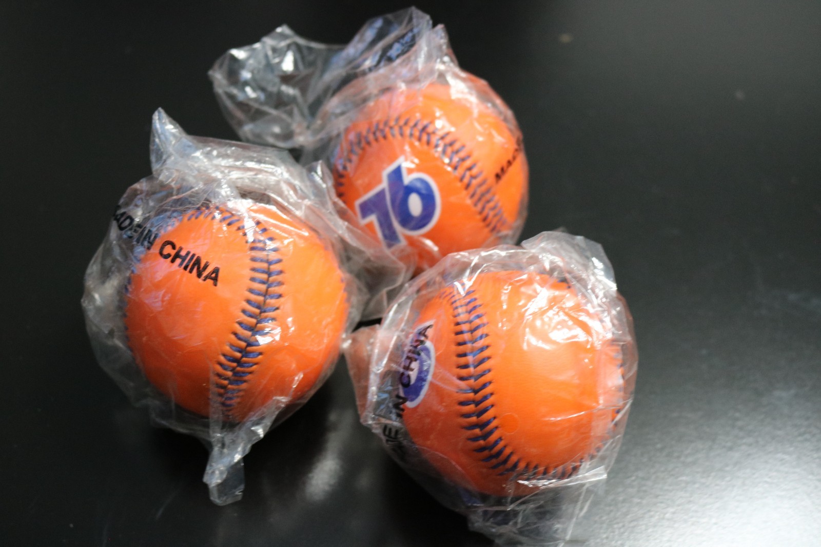 Lot of 3 Union 76 Gas Station Baseballs and a Keychain NOS