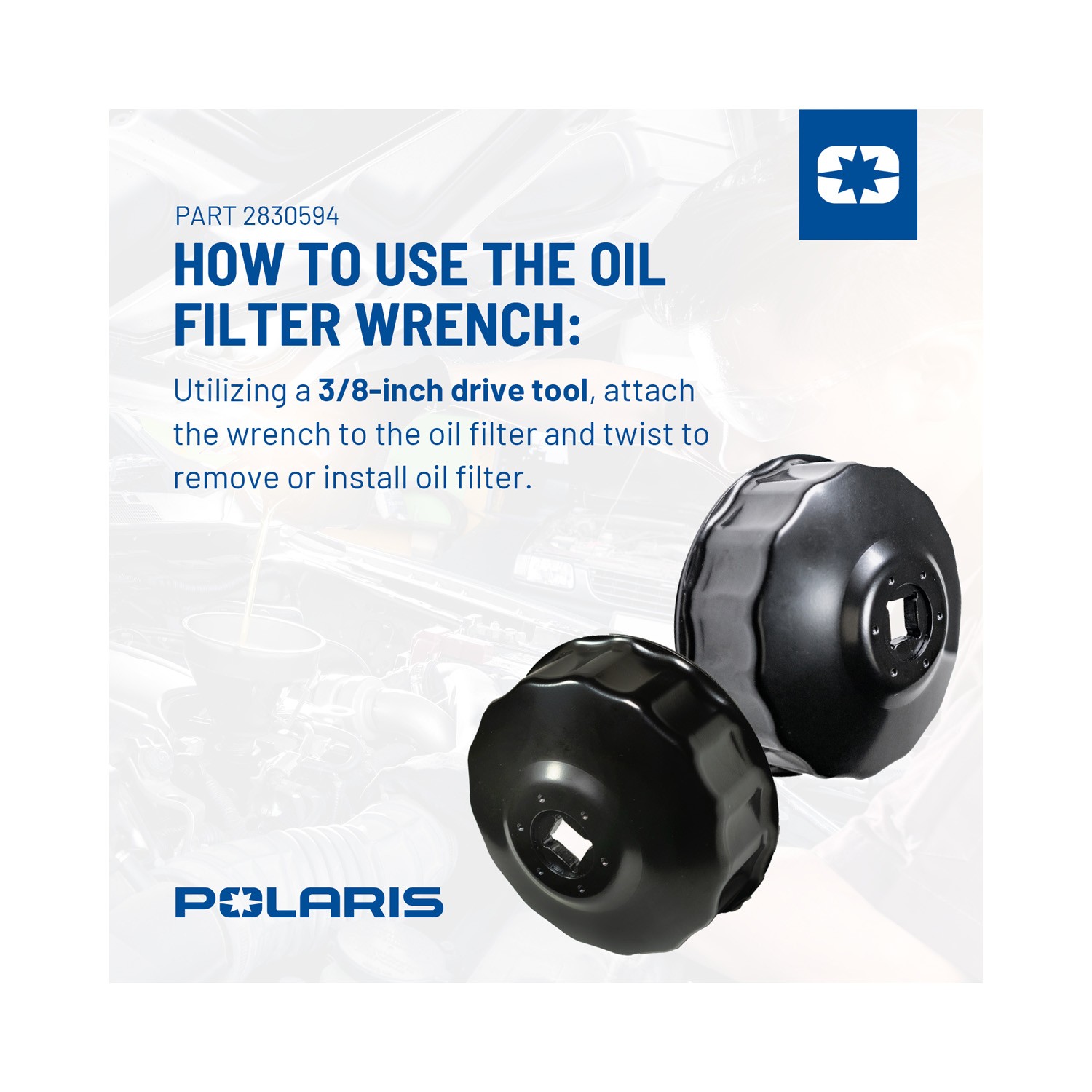 Polaris OIL FILTER WRENCH,2.923, Qty 1
