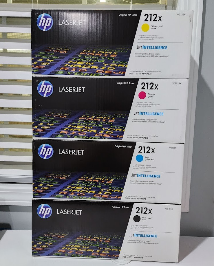 HP 212X SET (OEM) 4-Pack | Original HP High-Yield Toner Cartridges Y,M,C K