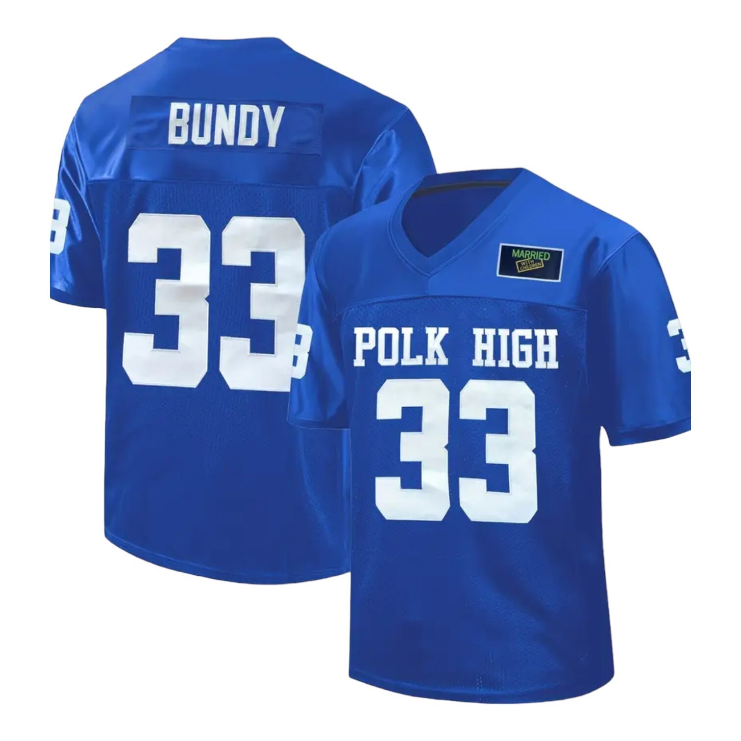 Al Bundy Polk High Football Jersey #33 Stitched Married With Children Size 3XL
